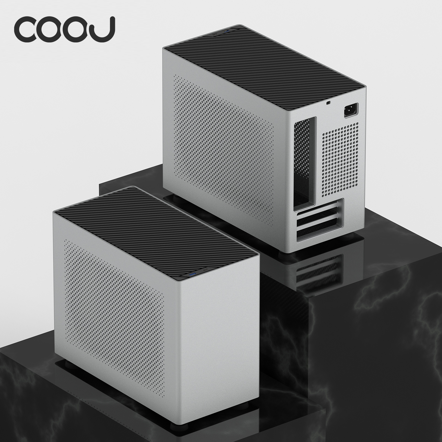 COOJ Design Z13 14.6L one-piece aluminum housing itx case