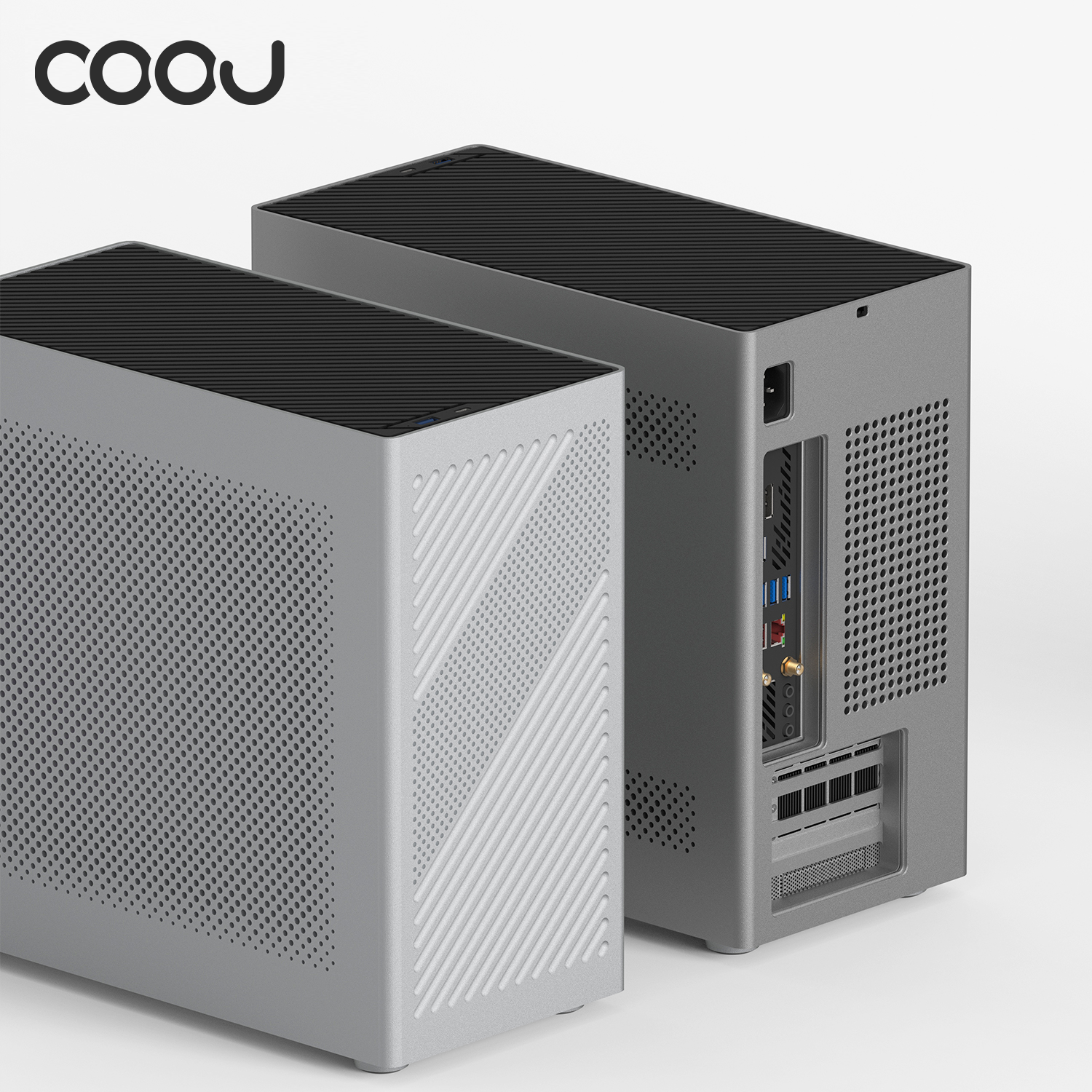 COOJ Z-18 MATX CNCアルミ PCケース スペースグレイ 【公式通販】 COOJ Z-18 MATX CNCアルミ PCケース スペースグレイ 【公式通販】