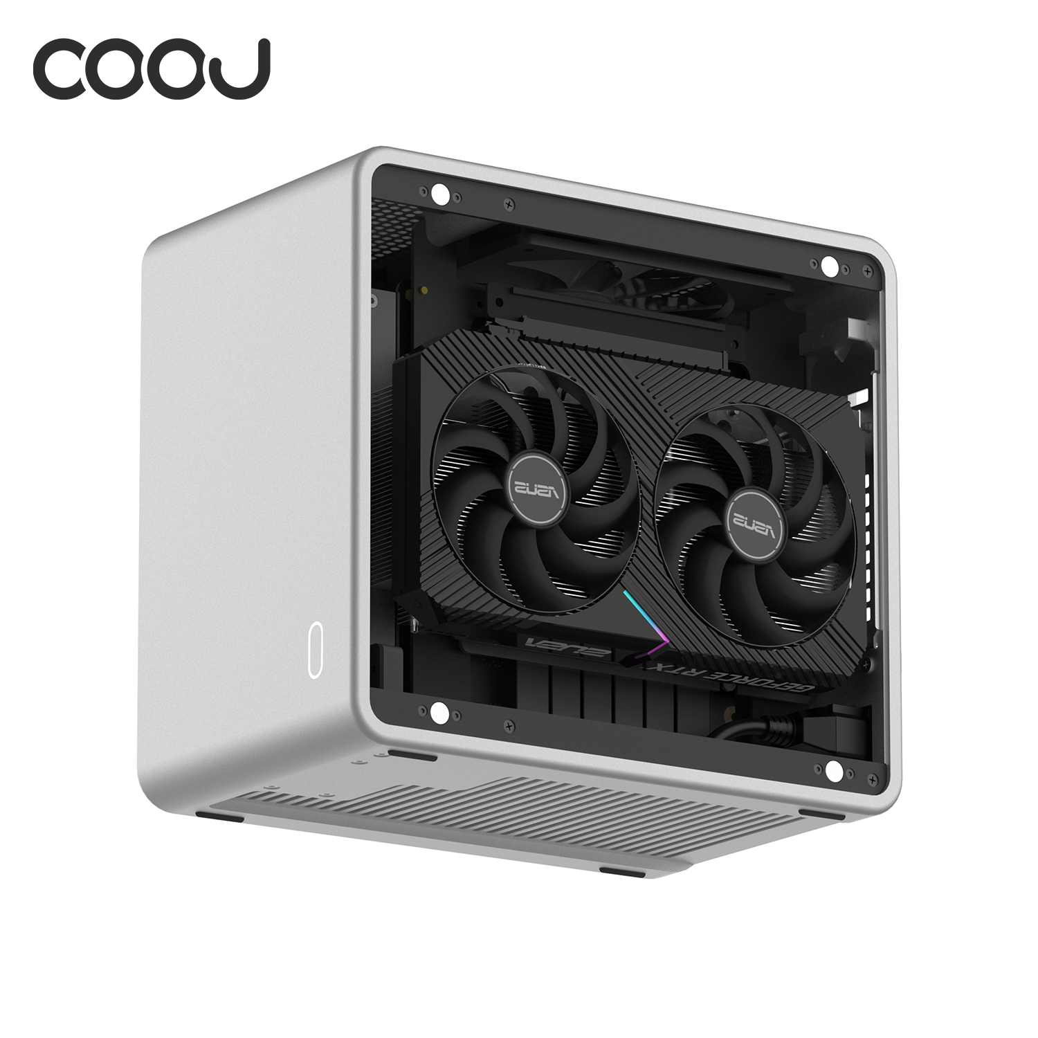 COOJ MQ6 itx PCケース COOJ Design Sparrow-MQ6 6.8L One-piece aluminum itx pc case