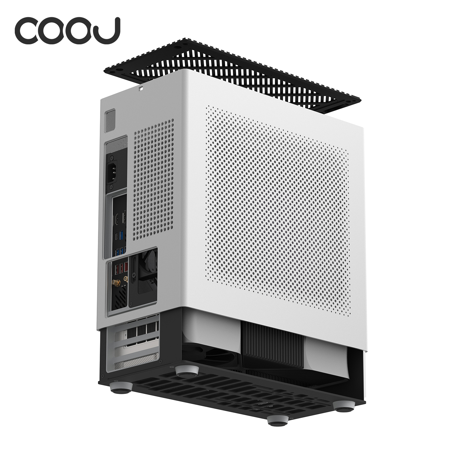 「PCケース」”COOJ Z18 “海外輸入品 COOJ Z-18 Mesh version one-piece aluminum housing Matx case