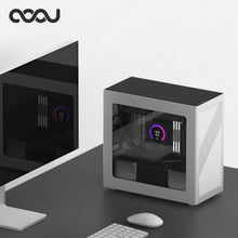 Load image into Gallery viewer, COOJ Z-18 Side glass version one-piece aluminum housing Matx case
